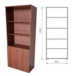 Шкаф новый книжный офисный 1850х800х330